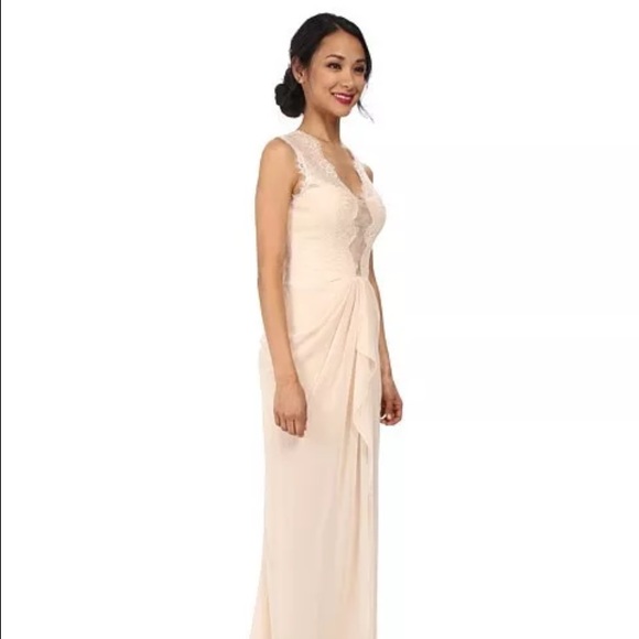 BCBG Maxazria Brandy Vanilla Lace Gown Dress - Picture 2 of 3