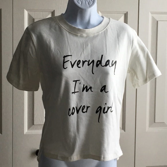 💋"COVER GIRL" T SHIRT /CROP - Picture 3 of 4