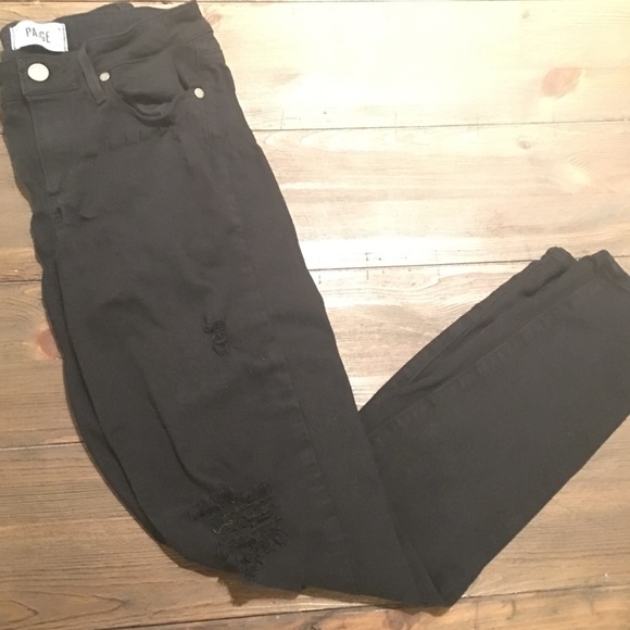 Paige Verdugo Ultra Skinny Sz 27 Black Jeans