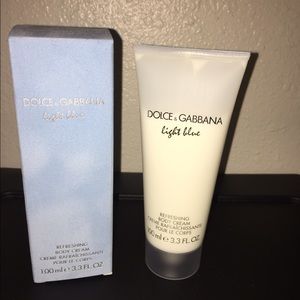 Dolce Gabana light blue body lotion