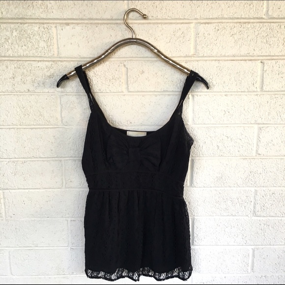 Madison Marcus silk lace bow top - Picture 4 of 4