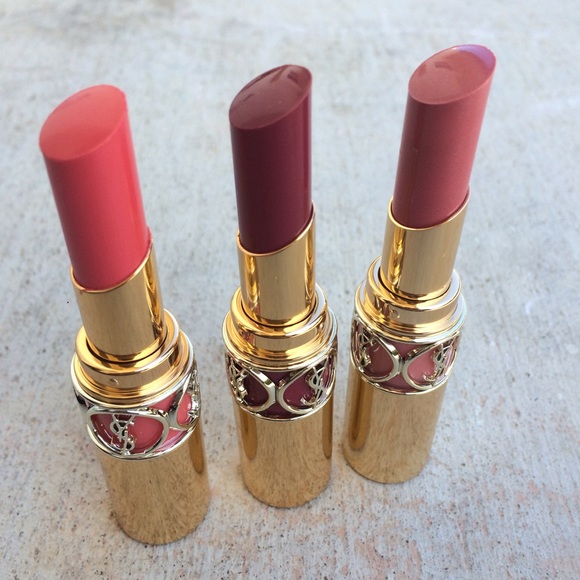 For all 3 YSL Rouge Volupté Shine Lipstcks