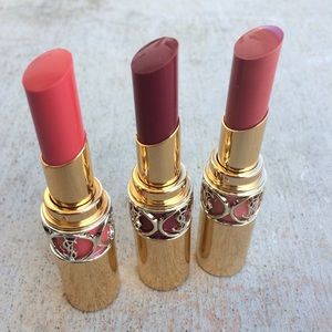 For all 3 YSL Rouge Volupté Shine Lipstcks