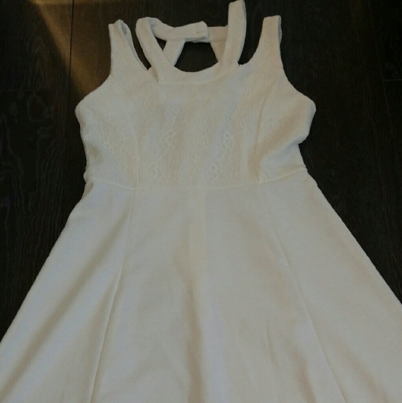 White cage dress