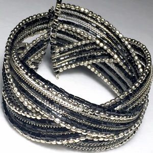 B2G1 SALE Wire & Bead Cuff Bracelet