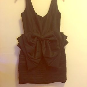 Laundry black bow dress