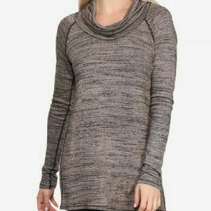 Cowl Neck Marbled Top