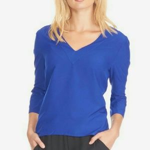 Bright Woven Vee Top