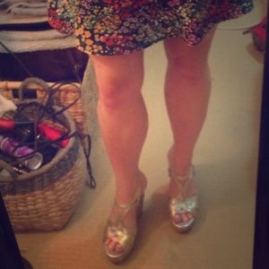 Ivanka Trump Almost New Cork Wedges