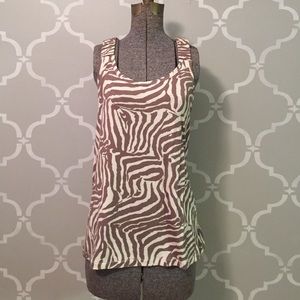 LOFT animal print tank top M Medium