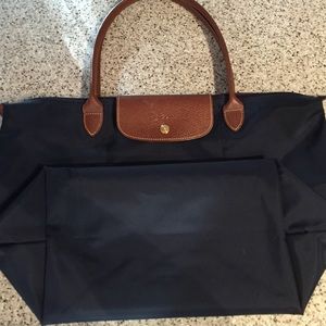Longchamp navy large tote