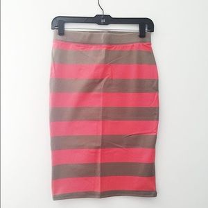Jersey Knit Pencil Skirt