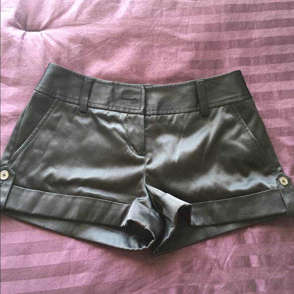 Express satin black shorts. Size 0