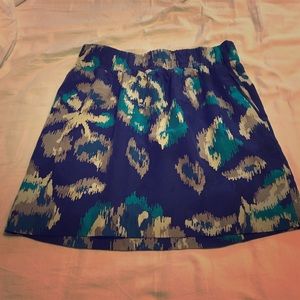 Ikat print mini skirt size small