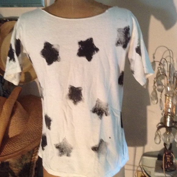 Star print scoop neck T-shirt - Picture 2 of 3