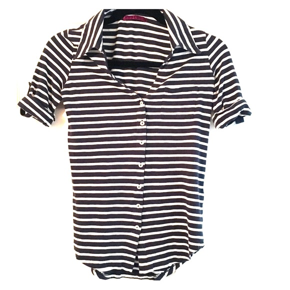 Striped button up by Velvet