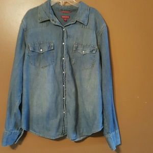 Blue Jean button down Shirt