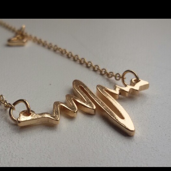 Heartbeat necklace GOLD - Picture 2 of 3