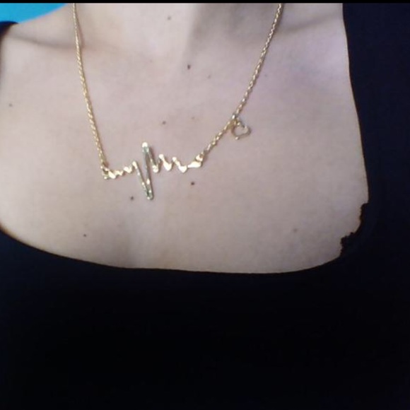 Heartbeat necklace GOLD - Picture 3 of 3
