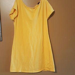 Tie Back Yellow dress