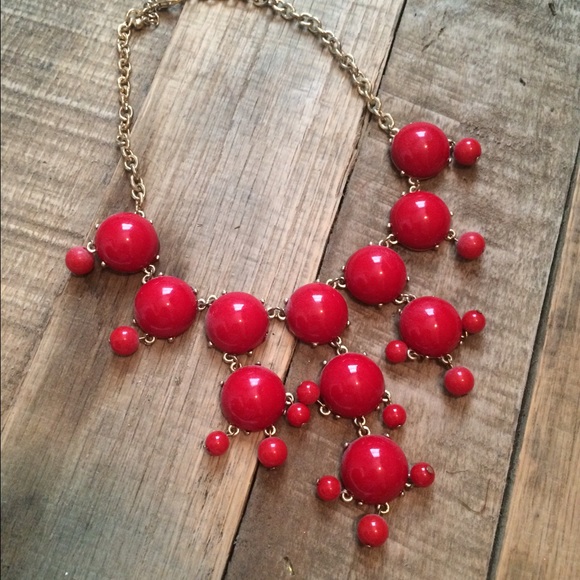 Red bubble necklace