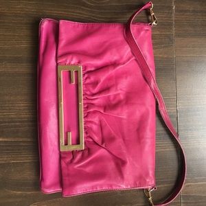Authentic Fuschia Fendi Bag Clutch Great Price! :)