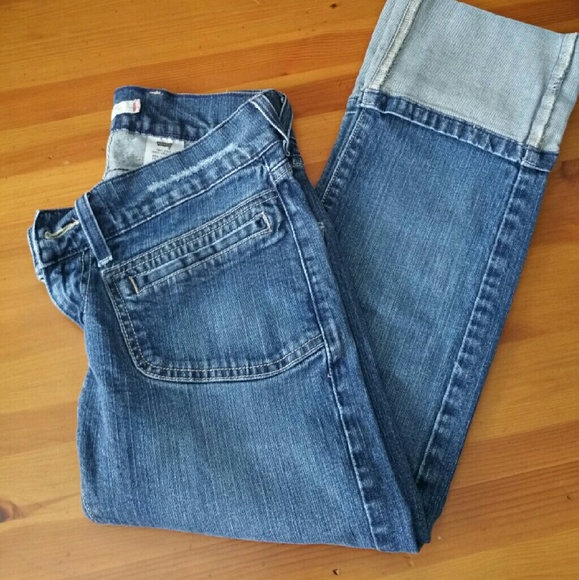 Levis Low Rise Cropped Banded Denim Jean - Picture 3 of 3