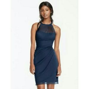 David's Bridal Marine Bridesmaid Dress