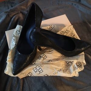 BCBG Sapphire Snake Pump