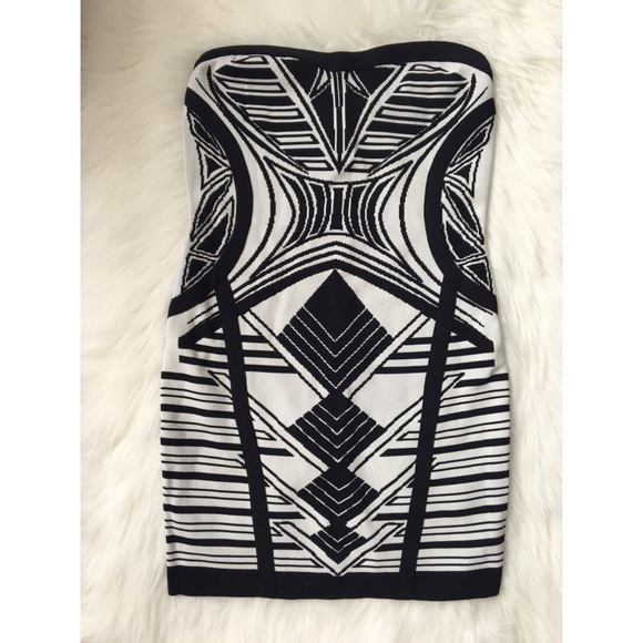 Aztec Black and White sweater club dress! NWT