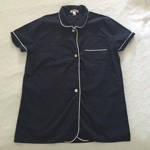 J.crew women's navy pajama set