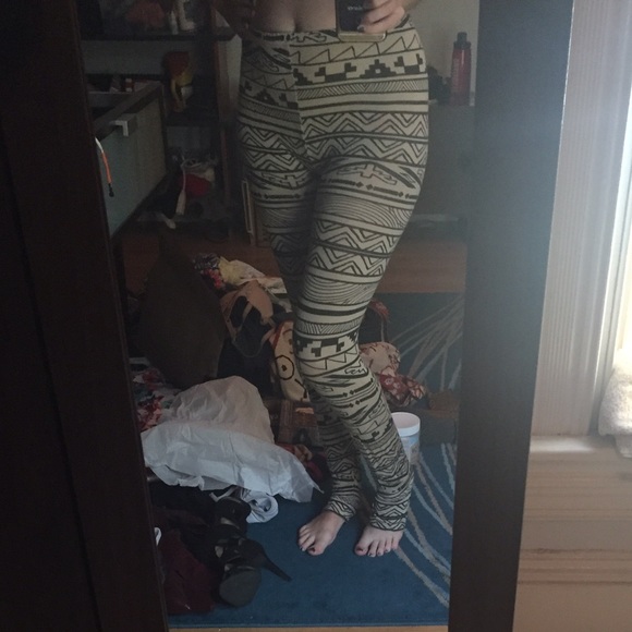 Boohoo Tribal Print Leggings