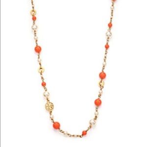 Tory Burch convertible coral necklace