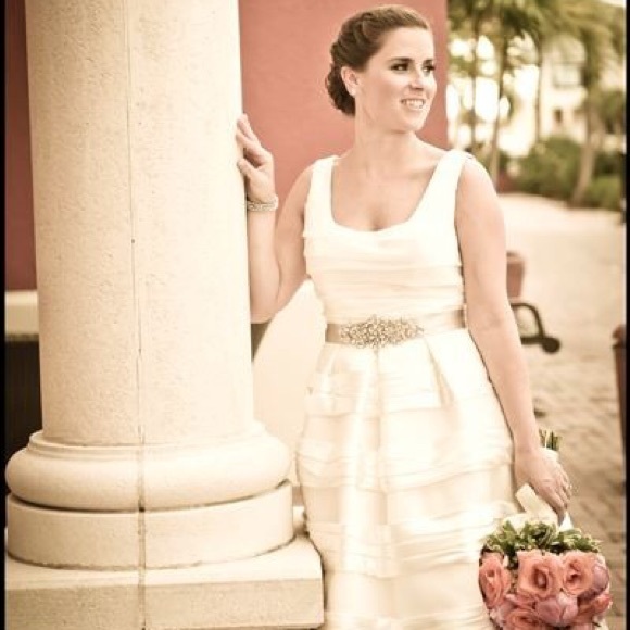 Priscilla of Boston short wedding dress