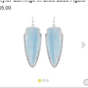 Kendra Scott Blue Lace Agate Skylars
