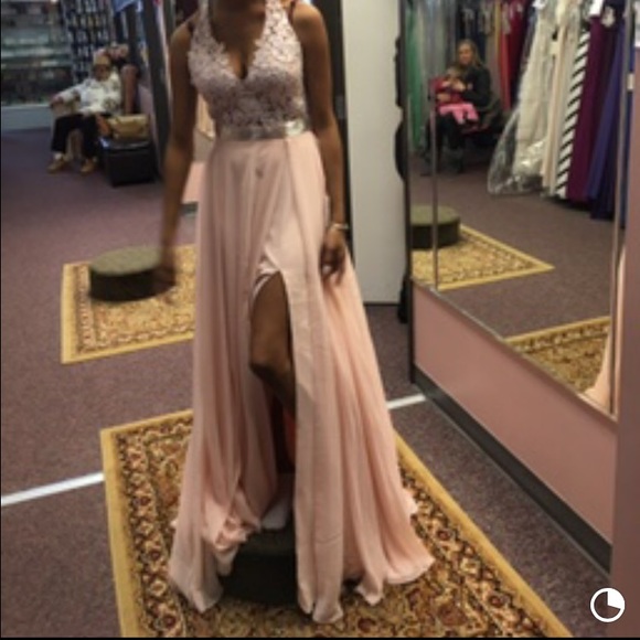 Pink Long Prom Dress - Picture 1 of 2