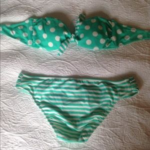 Victoria secret bandeau strapless bikini size sm