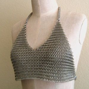 ✨✨ SOLD✨✨ chain bra, chainmaille halter