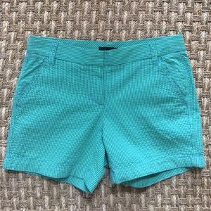 J. Crew, size 2, blue and green seer sucker