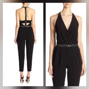 Laundry by Shelli Segal Embellished Tback Jumpsuit