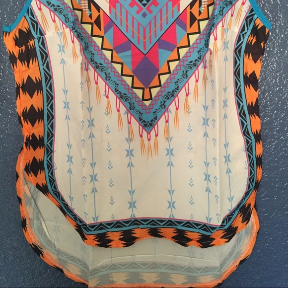 🍭TRIBAL PRINT HIGH LOW COLORFUL🍭TANK TOP‼️ - Picture 4 of 4