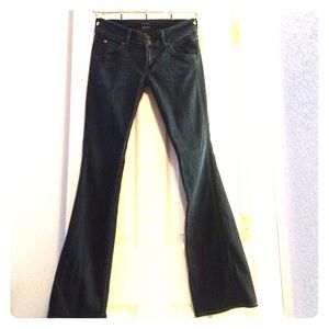 Hudson Signature Bootcut Jeans; Elm Dark Blue