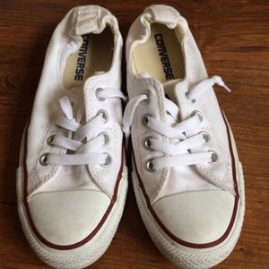 White shoreline converse sneaker slip on 6