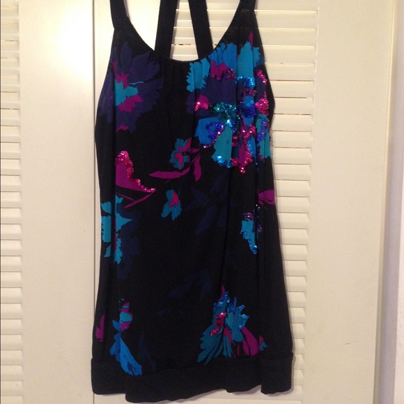 Express Tops - Sequin Tank Top