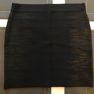 Guess black bandage skirt with side detail