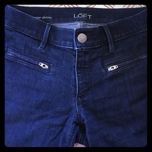 Super skinny Loft Blue Denim