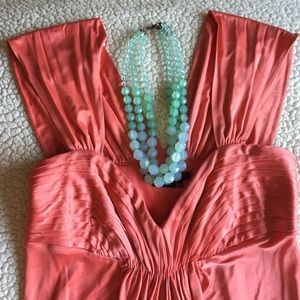 BCBG coral dress