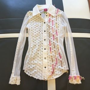 Save the Queen eclectic blouse