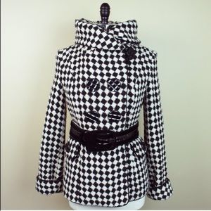 Betsey Johnson houndstooth jacket