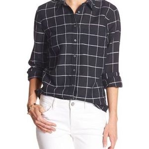 Banana Republic Factory Windowpane Shirt
